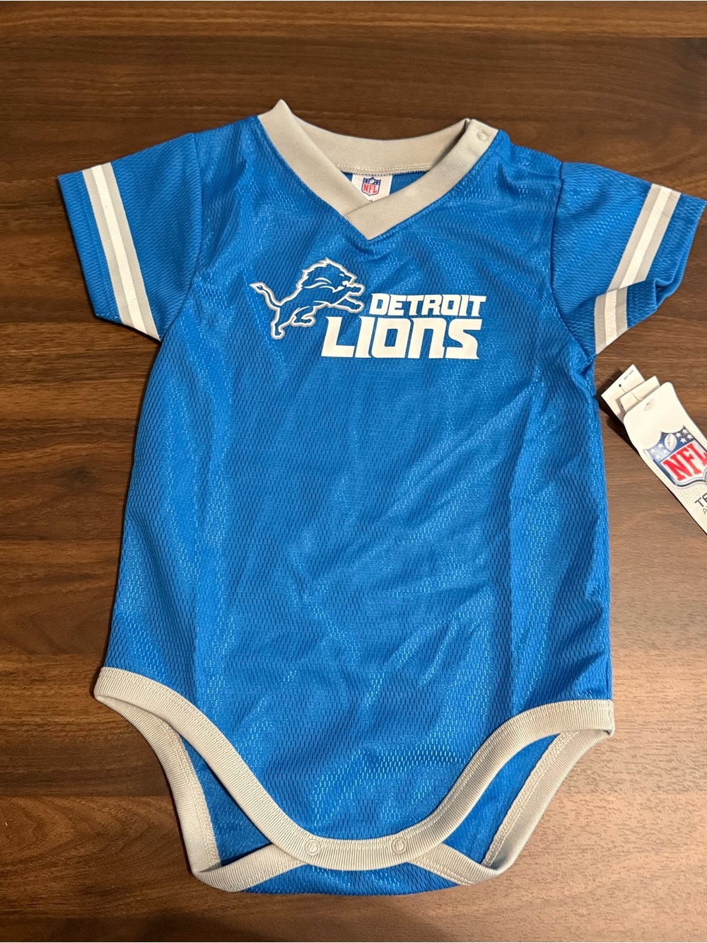 New with tags Detroit lions NFL jersey onesie